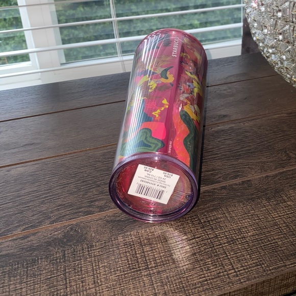 Starbucks Pink Ocean & Forest Floral Venti Tumbler Fall 2023 Collection - Picture 8 of 9